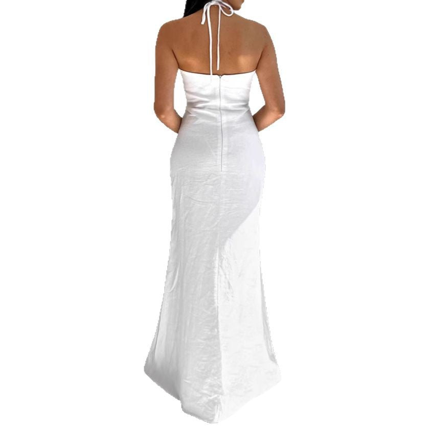 Dame Maxi-kjole med raffineret Cut-Out og justerbare stropper Stilla