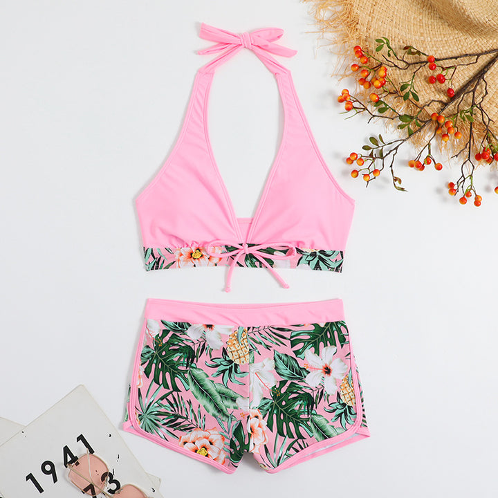 Dame Sporty Bikini-sæt med skjult mave Skovae