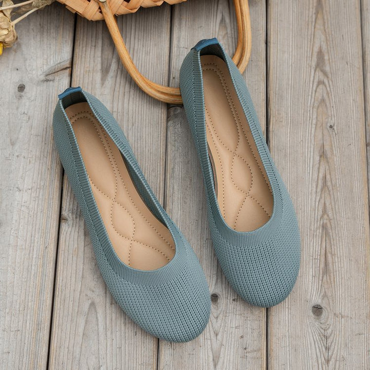Dame Ballerinas med fleksibelt overmateriale og skridsikker sål Stilla