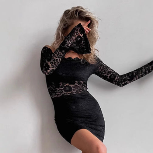 Damer Off-Shoulder Spidskjole med voluminøse ærmer og tætsiddende snit Stilla