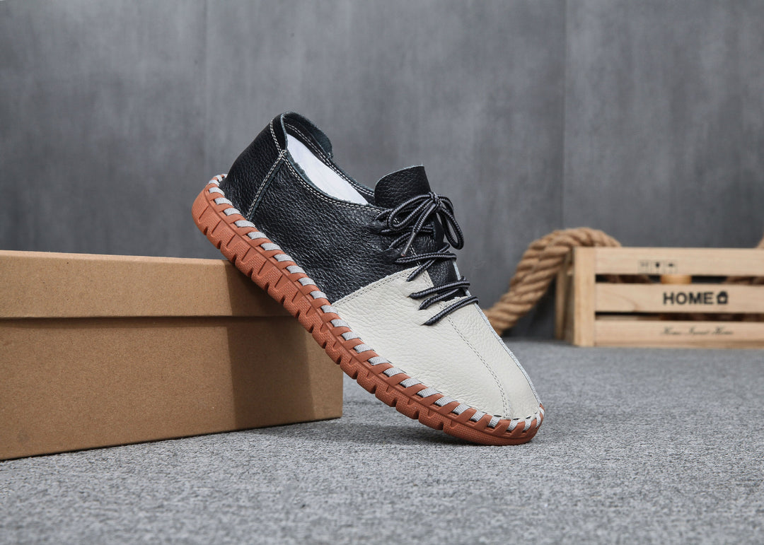 Femme Casual Læder Slipper Stilla