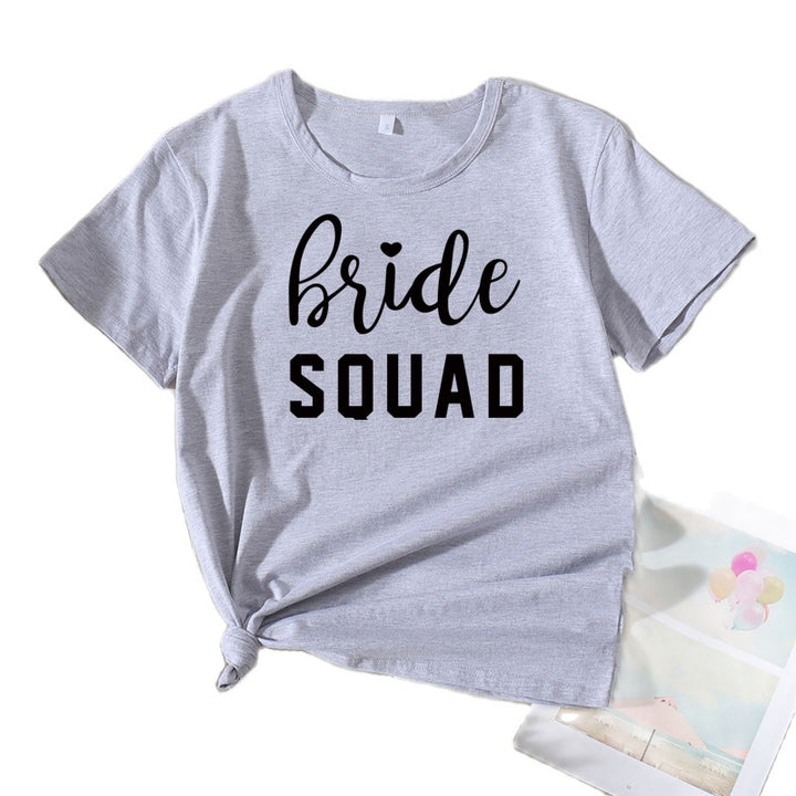 Kvinder Fritid Brudetribe Grafik T-shirt Stilla