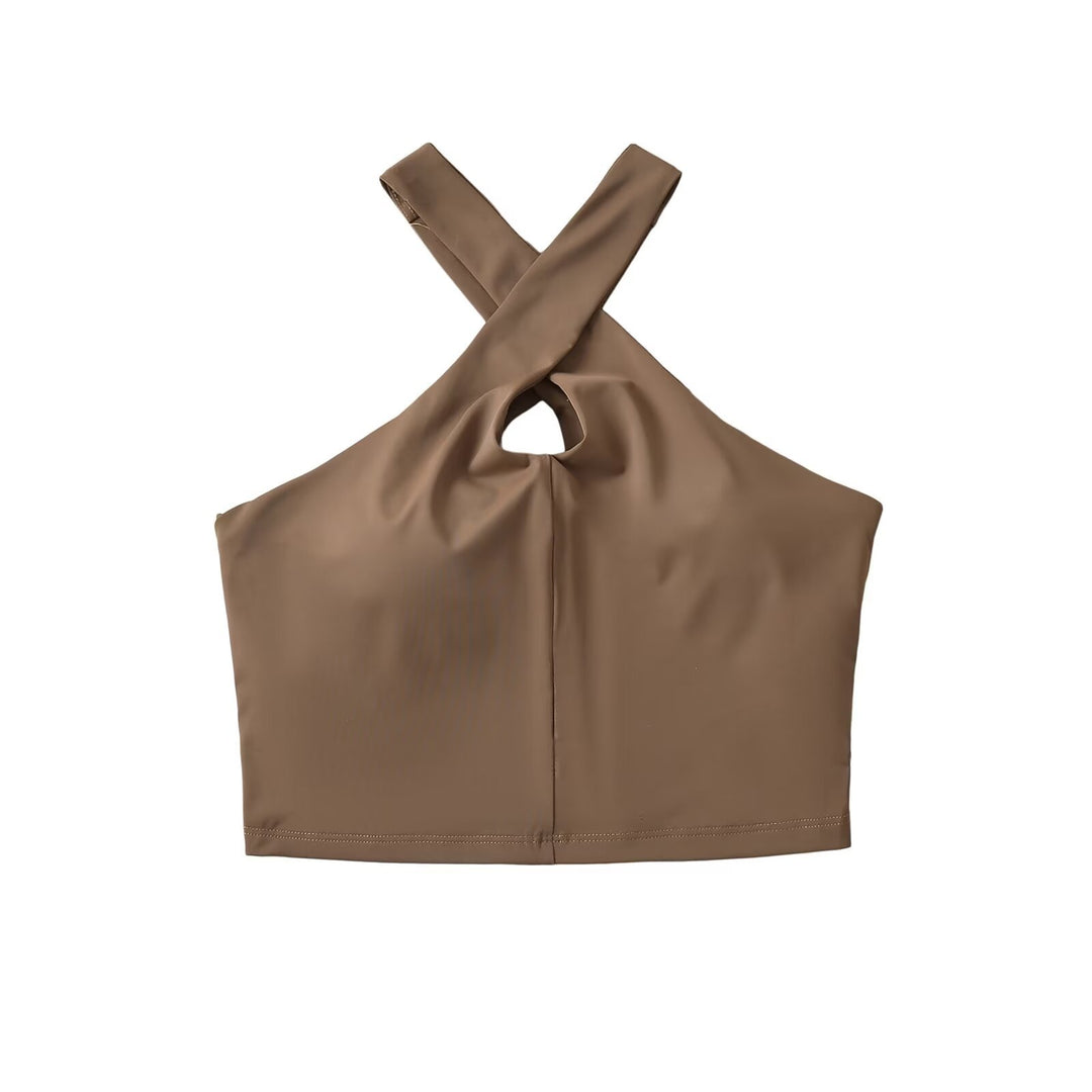 Dame Sporty Bustier med moderne krydsstrop-udseende Stilla