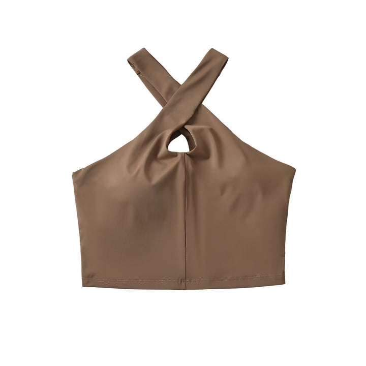 Dame Sporty Bustier med moderne krydsstrop-udseende Stilla
