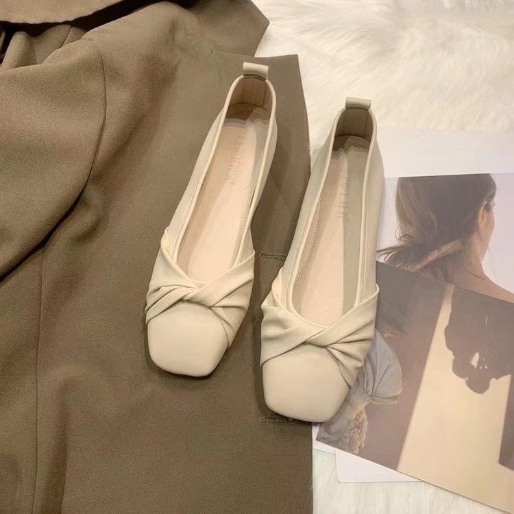 Dame Ballerinas med moderne knude-design og komfortabel sål Stilla