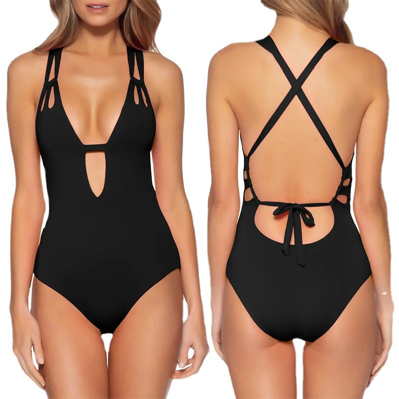 Dame badedragt med kvalitets cut-out design Stilla
