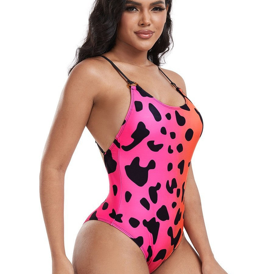 Dame asymmetrisk Cut-Out heldragt badedragt Stilla