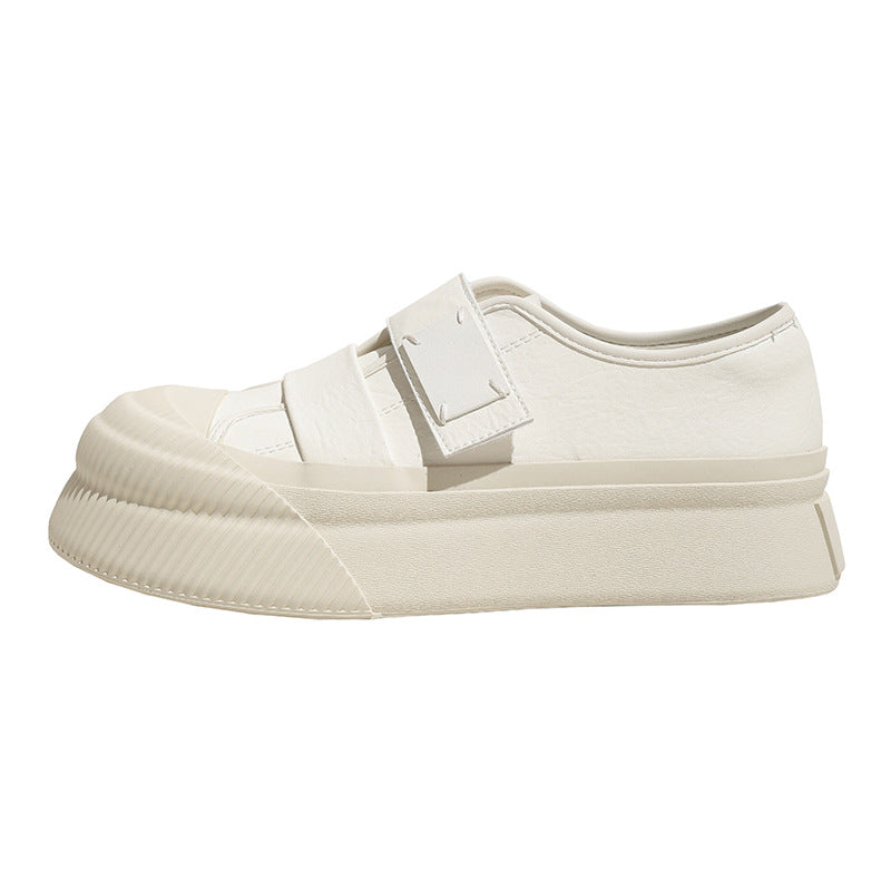 Dame Sneakers i sporty design med forhøjet sålprofil og praktisk velcro Stilla