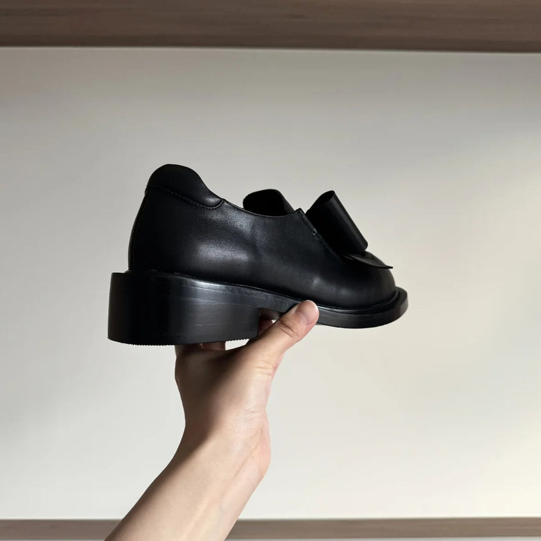 Dame Chunky Sløjfe-Accent Oxford-Sko Stilla