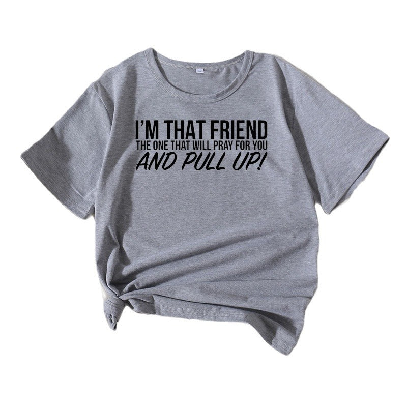 Dame Casual Statement T-shirt Stilla 1751262489