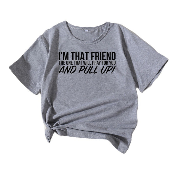 Dame Casual Statement T-shirt Stilla 1751262489