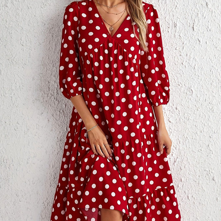 Dame Polka Dots Maxikjole Stilla