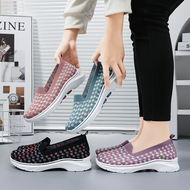 Femme Letvægts Slip-On Vandresko med Fleksibelt Webdesign Stilla