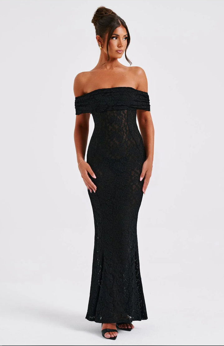 Dame Elegant Spidseskjorte med Off-Shoulder Uddyb Stilla