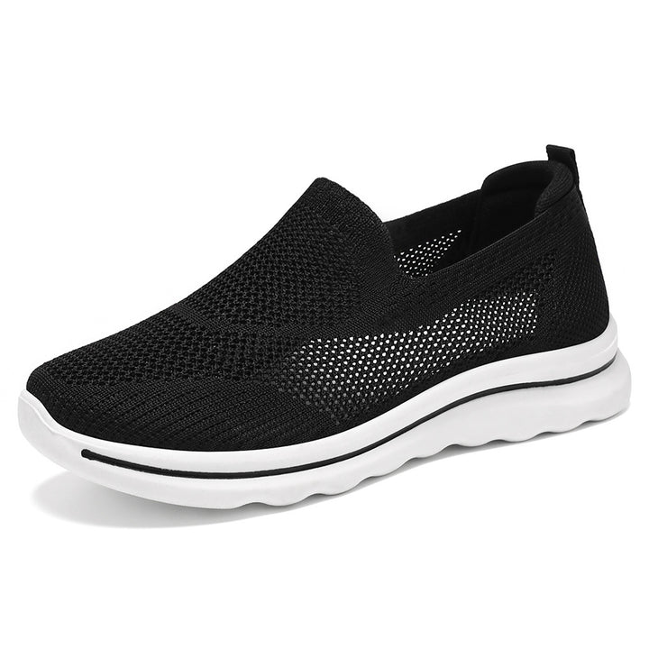 Dame Komfortable Slip-On Sneakers med åndbart netdesign Stilla