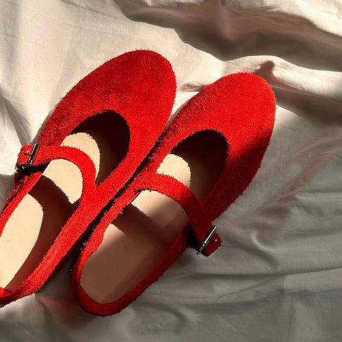 Dame Mary Jane Ballerinaer med justerbar ankelrem Stilla