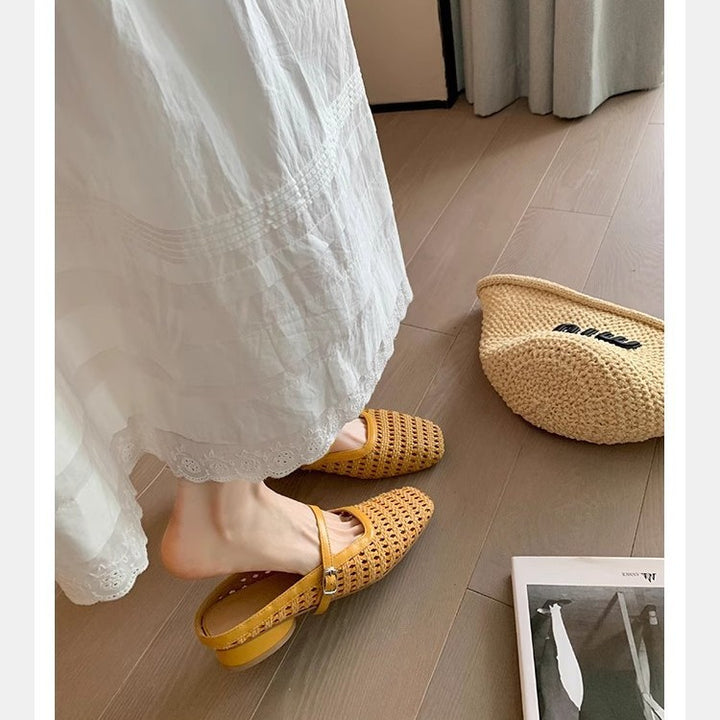 Dame Sling-sandaler med moderigtig netdesign og justerbar rem Stilla