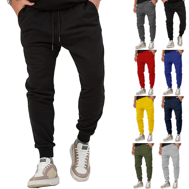 Herre nan Jersey-sweatpants i konisk snit med skjult snor og formstabile fodbånd Skovae