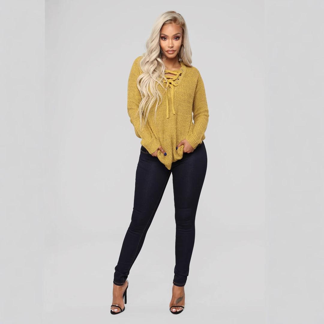 Dame højtaljede skinny jeans med figursygtende snit og komfortabel stretch Stilla