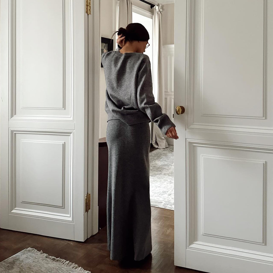 Damer Elegant og Komfortabel Strik Ensemble Stilla