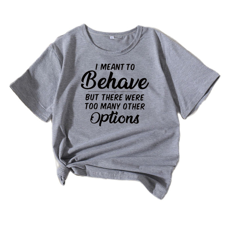 Dame Casual Humor T-shirt Stilla