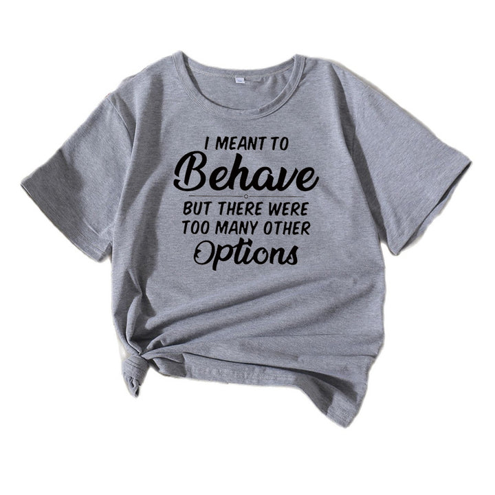 Dame Casual Humor T-shirt Stilla