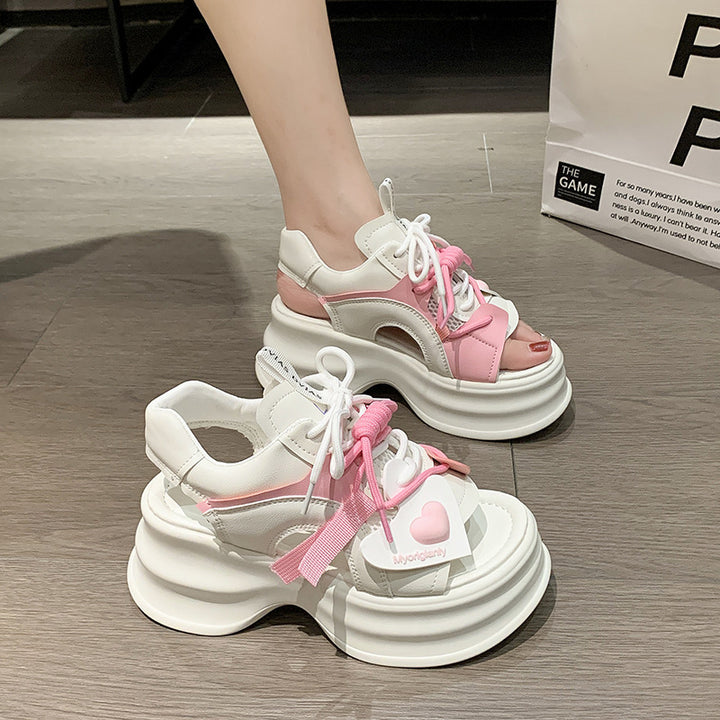 Dame Chunky Sneakersandaler med åndbart overmateriale og moderne design Stilla