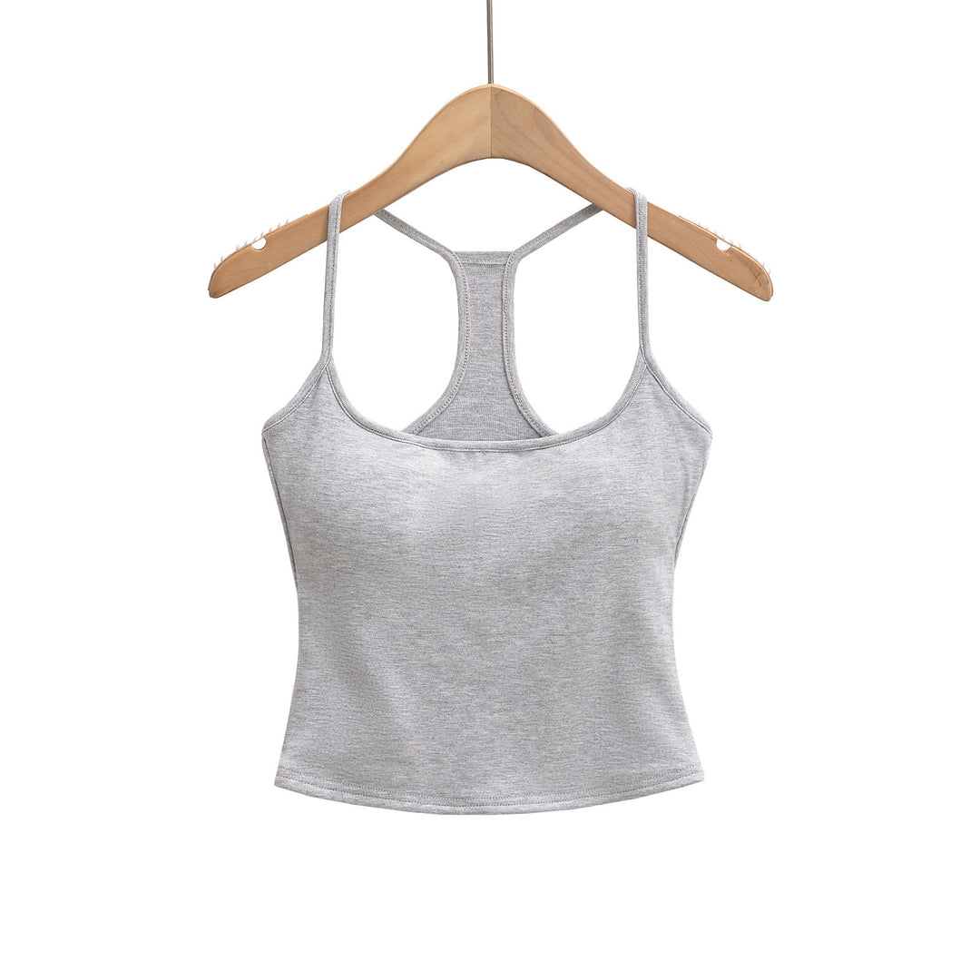 Dame Sports Racerback-top i åndbart materiale med figursyet snit Stilla