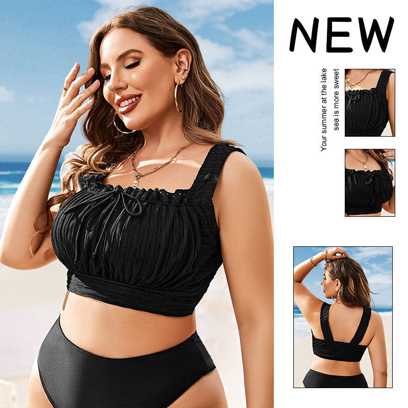 Dame Cropped Bustier med Rynkedesign Skovae