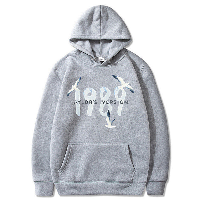 Kvinders hætte sweatshirt med kreativt fugledesign og høj kvalitet bomuld Skovae