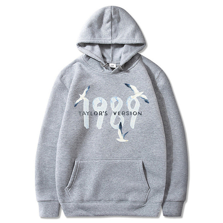 Kvinders hætte sweatshirt med kreativt fugledesign og høj kvalitet bomuld Skovae