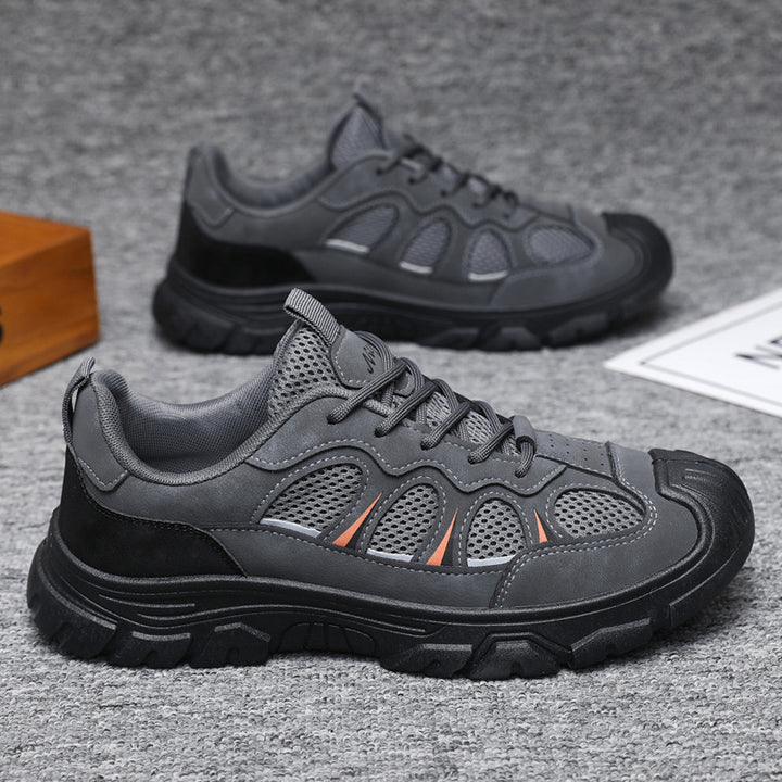 Herrernes multifunktionelle outdoor sneakers med åndbart mesh og stabilt profil Stilla