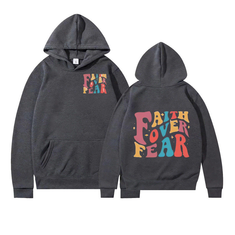 Kvinder hoodie med kreativ tekst og blødt indre fleece Skovae