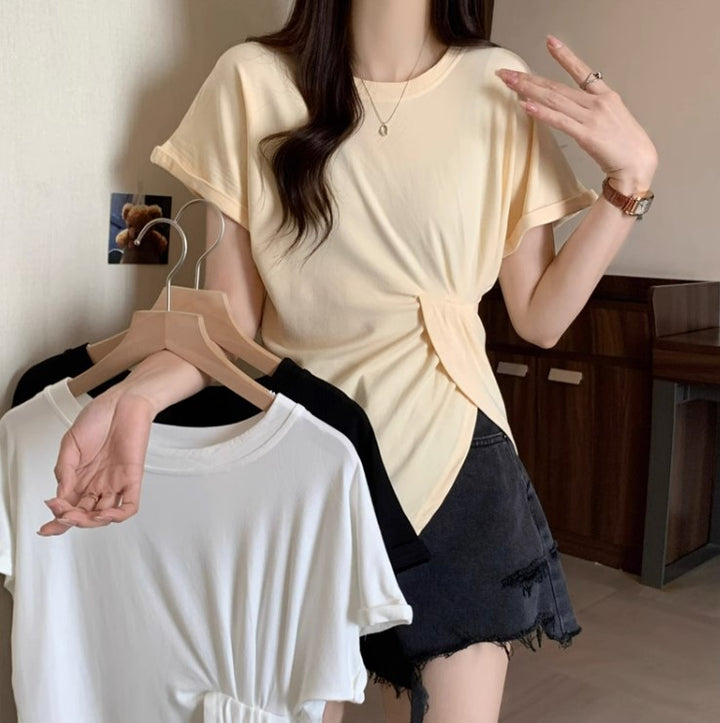 Femme Stilfuld Knytte T-shirt Stilla