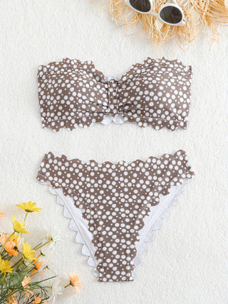 Dame bikini-sæt med floral mønster Skovae