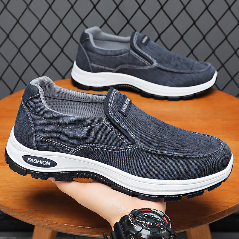 Herre Behagelige Slip-On Sneakers med elastisk design og skridsikker sål Stilla