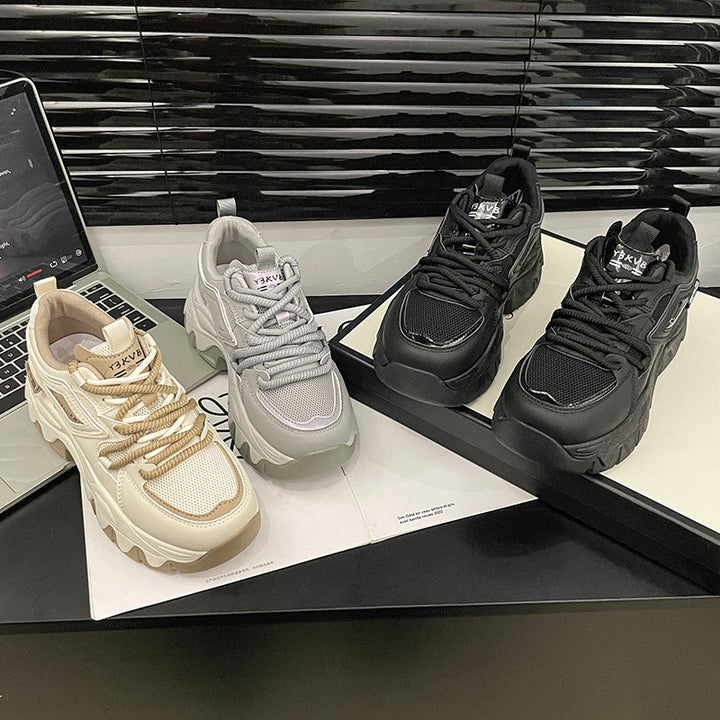 Dame Chunky Sneakers med åndbart mesh-overflade og dämpende sålprofil Stilla
