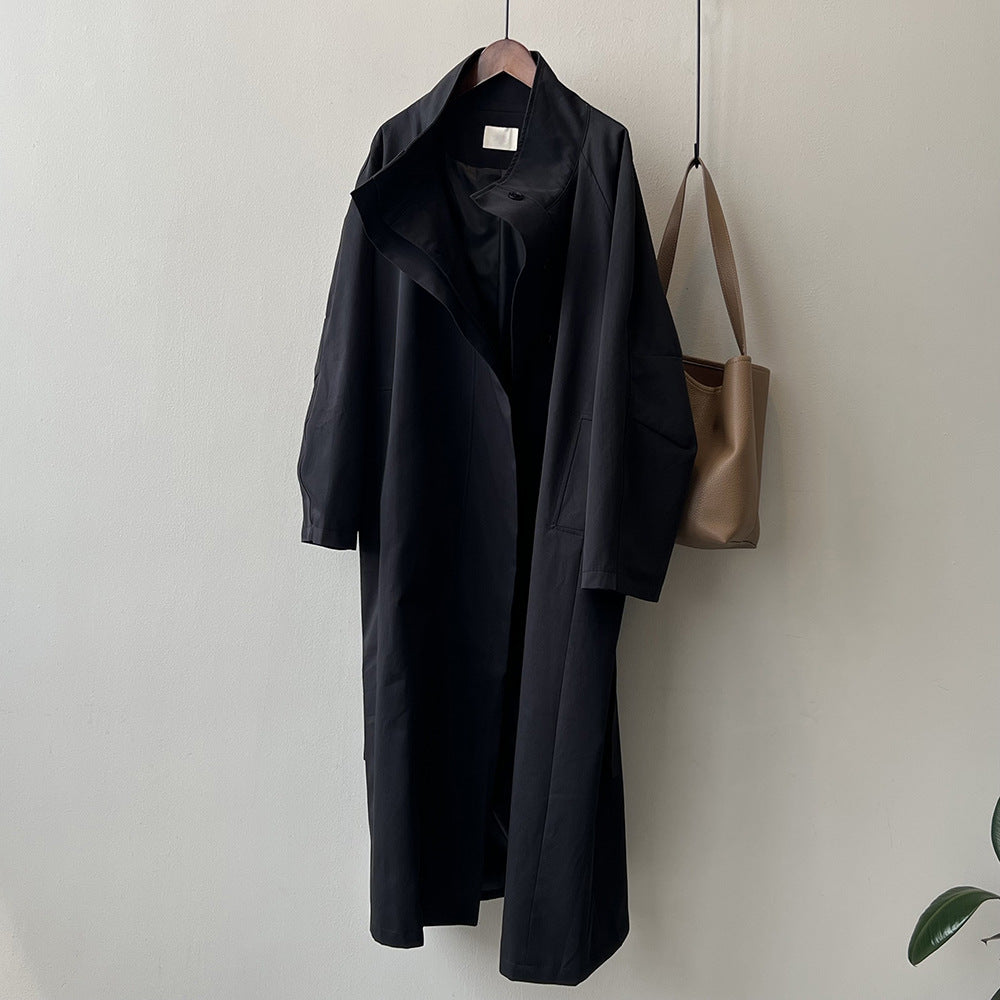 Damer elegant overgangsjakke med ståkrave og kontrasterende knapper Stilla