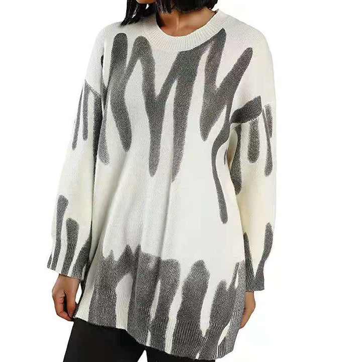 Kvinders oversized sweater med moderne gradient Stilla