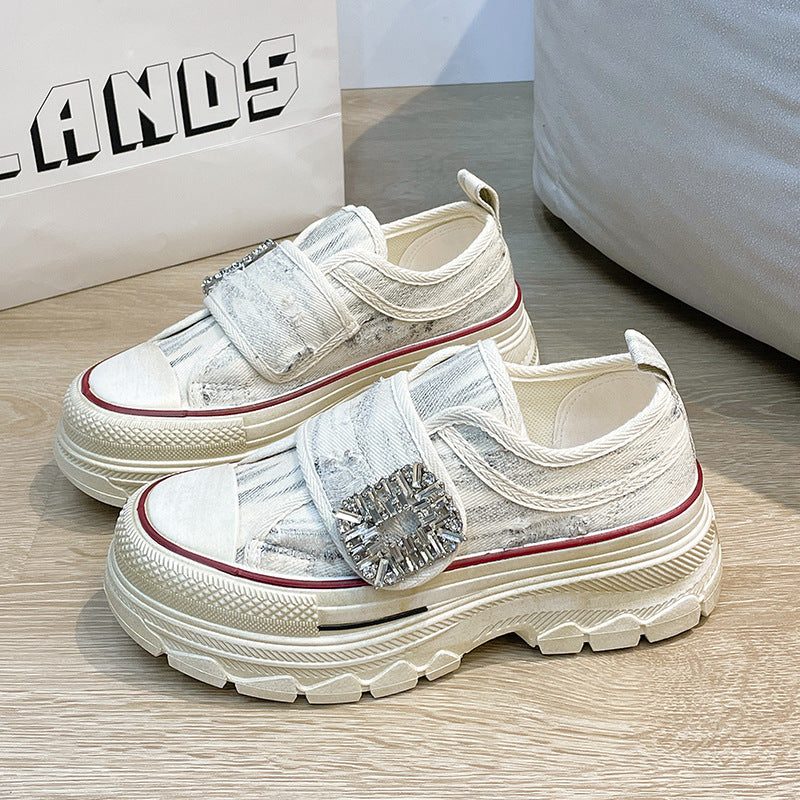 Dame Sneakers med trendy design og glitrende detalje Stilla