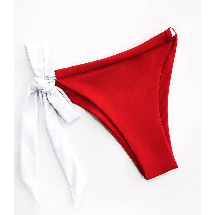 Dame triangel-bikini med justerbare stropper og flettede detaljer Stilla