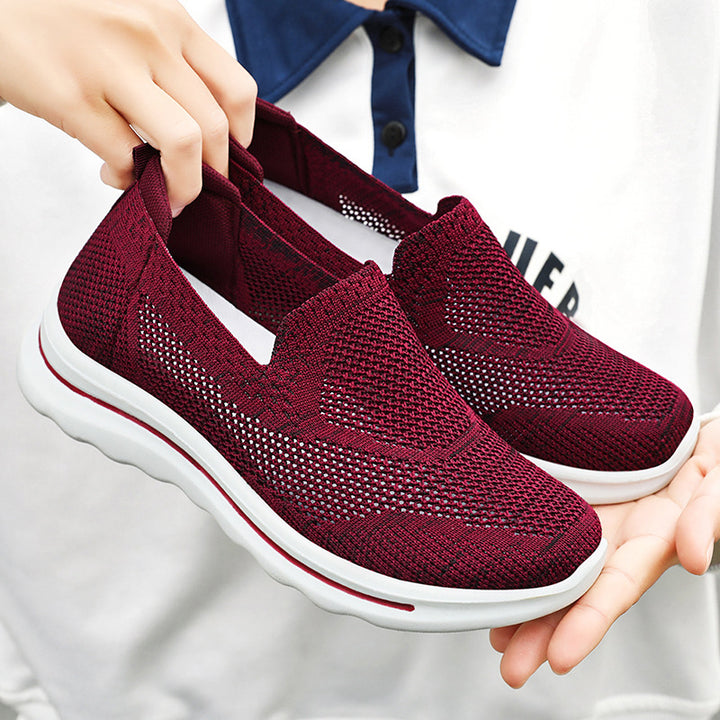 Dame Åndbare Slip-On Sneakers med elastisk Overdel og Dæmpningssystem Stilla