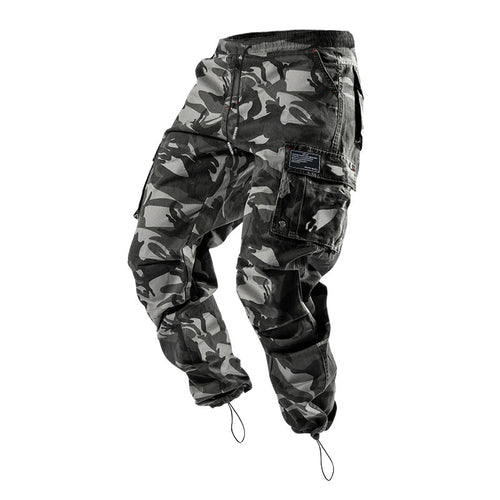 Herrer nan urbaner Utility-Jogger med knap-lukket cargolommer og justerbar ankel-snøring Skovae