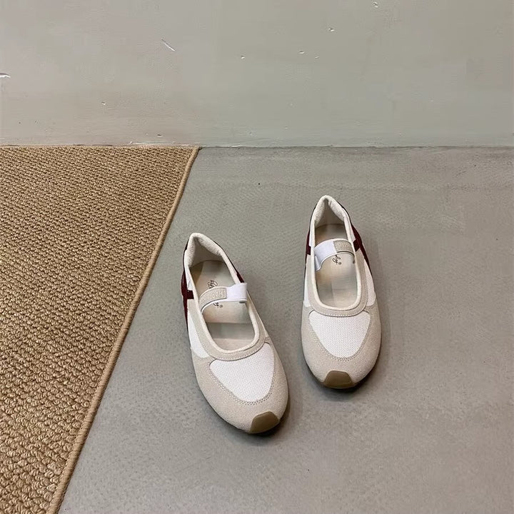 Dame Ballerinas med elastisk rem Stilla