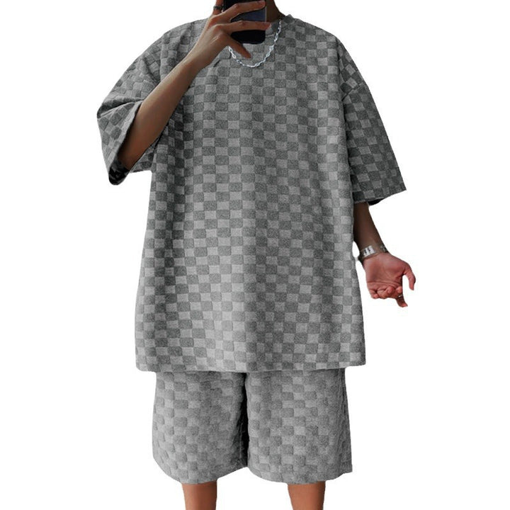Dame moderne oversized kortærmet sæt med struktureret design Stilla