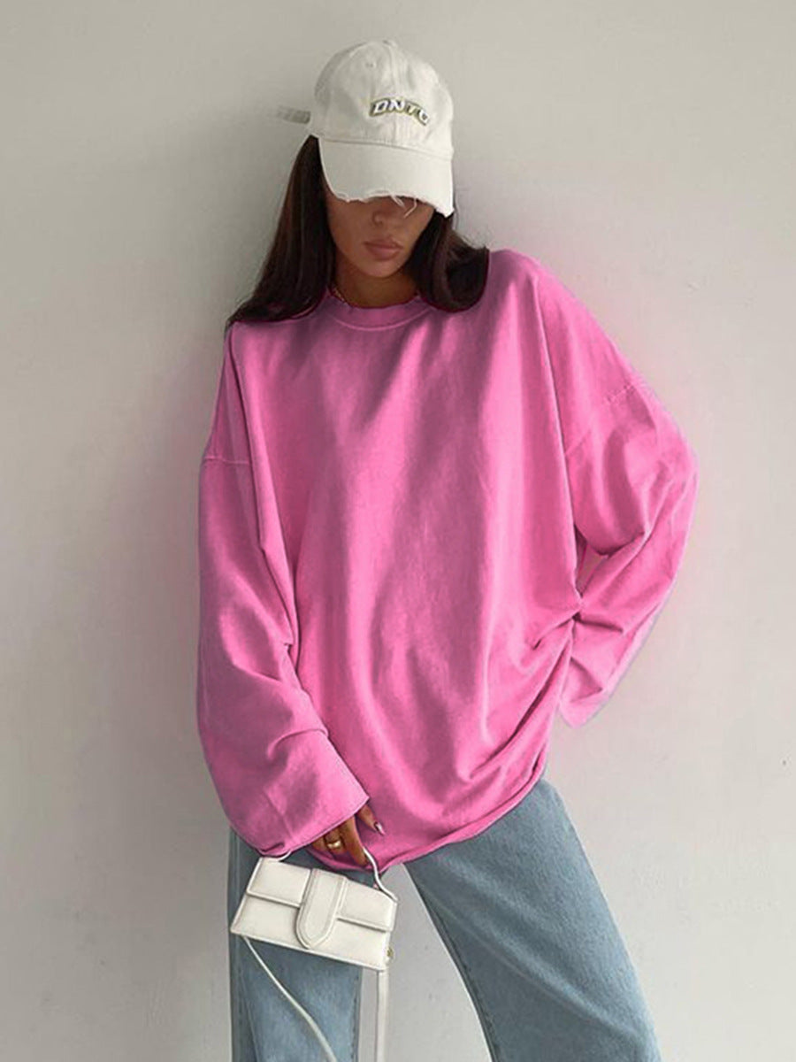Dame Oversized Sweatshirt med komfortabel pasform og afslappede detaljer Stilla