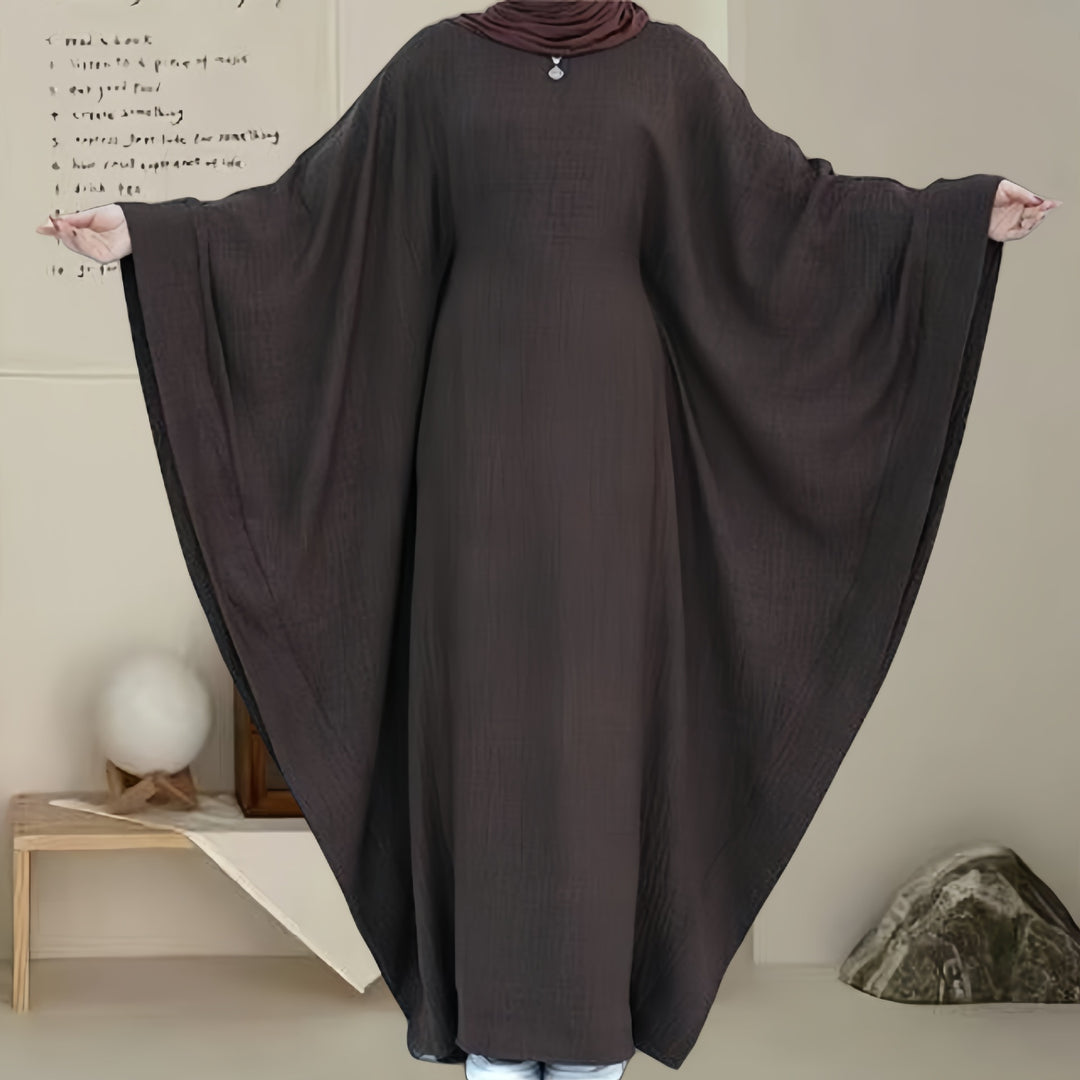 Dame Kaftan Kjole med bred pasform og elegante vingeærmer Stilla
