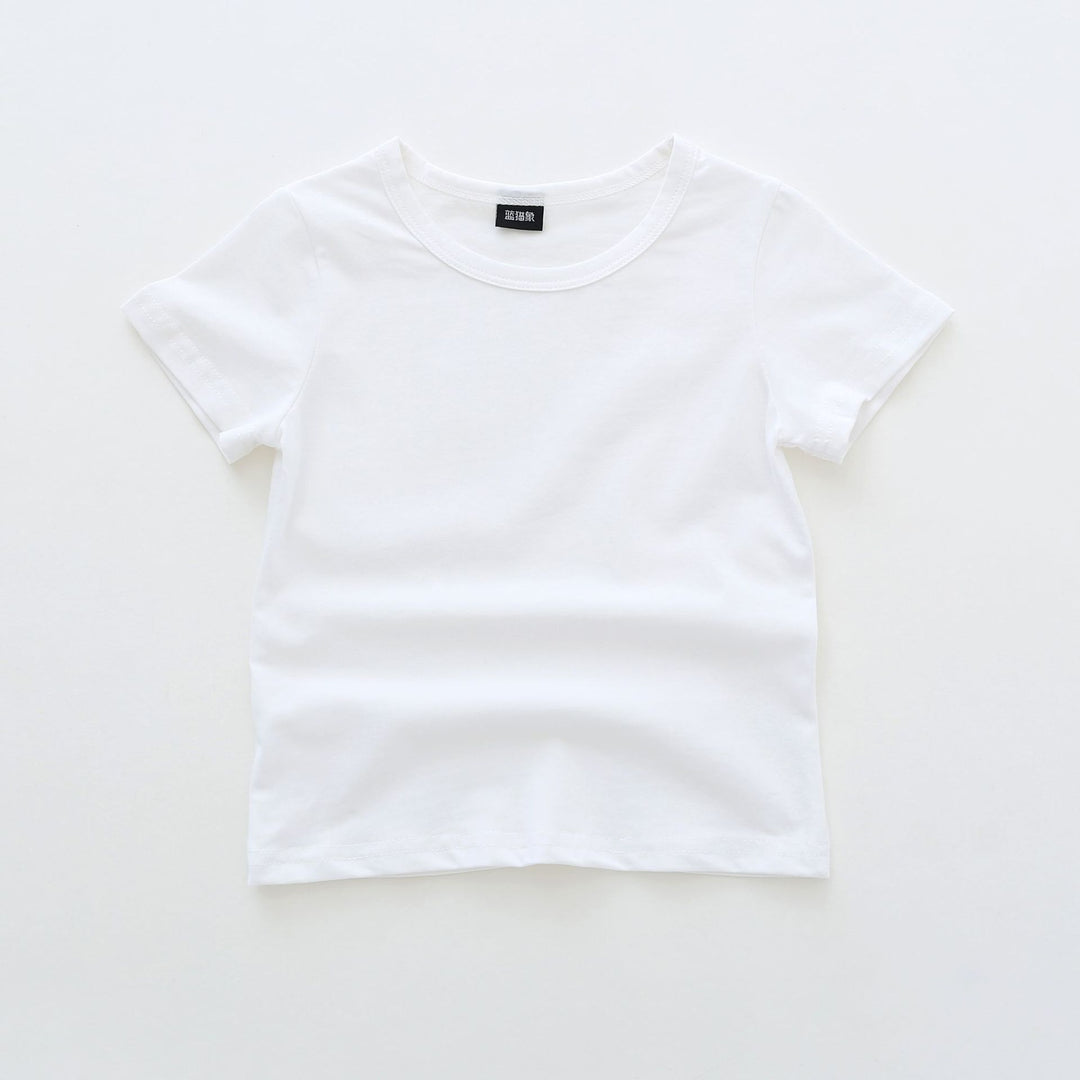 Børns Kortærmet Basic Rundhalset T-Shirt Stilla
