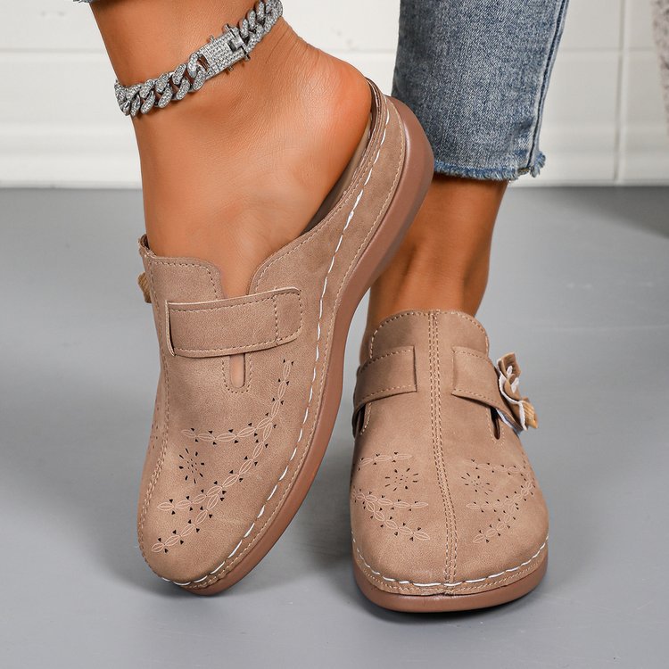 Dame Clogs med komfortabelt blomsterdesign og anatomisk fodseng Stilla