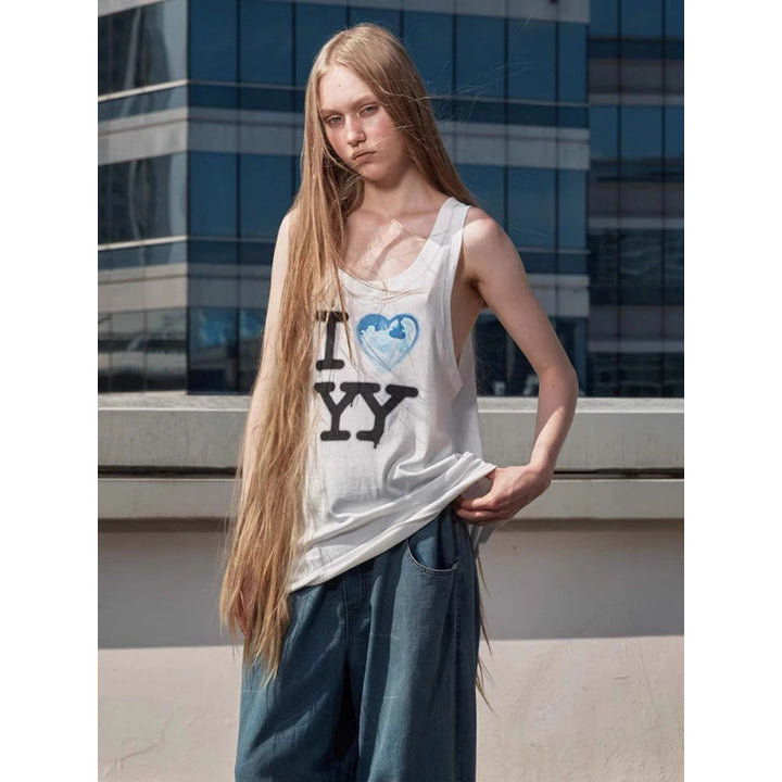 Kvinder Grafiktryk Tanktop Stilla